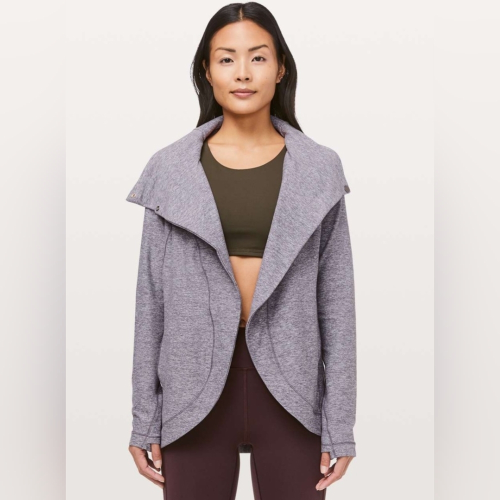 Lululemon Rulu Rally Wrap In Heathered Purple Size 4 - Picture 9 of 10